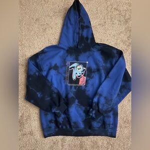 Primitive Navy and Black Tie-Dye Hoodie